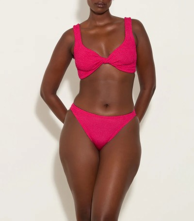 HUNZA JUNO BIKINI METAL/RASPBE