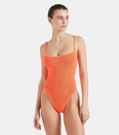 HUNZA PAMELA SWIM ORANGE/DTM